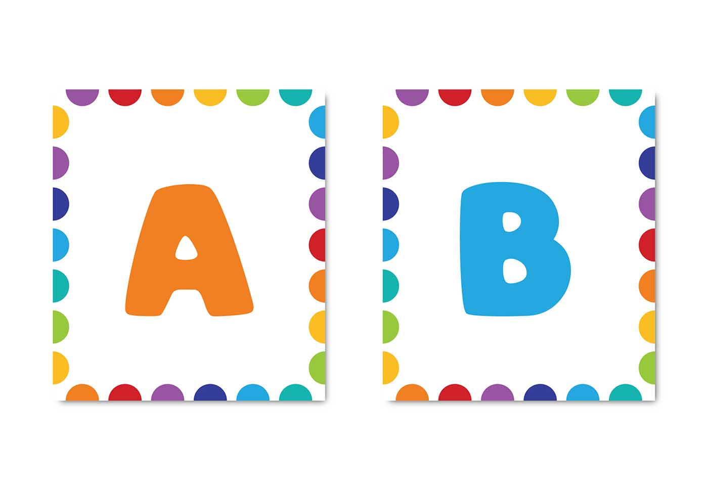 printable colored letters of the alphabet